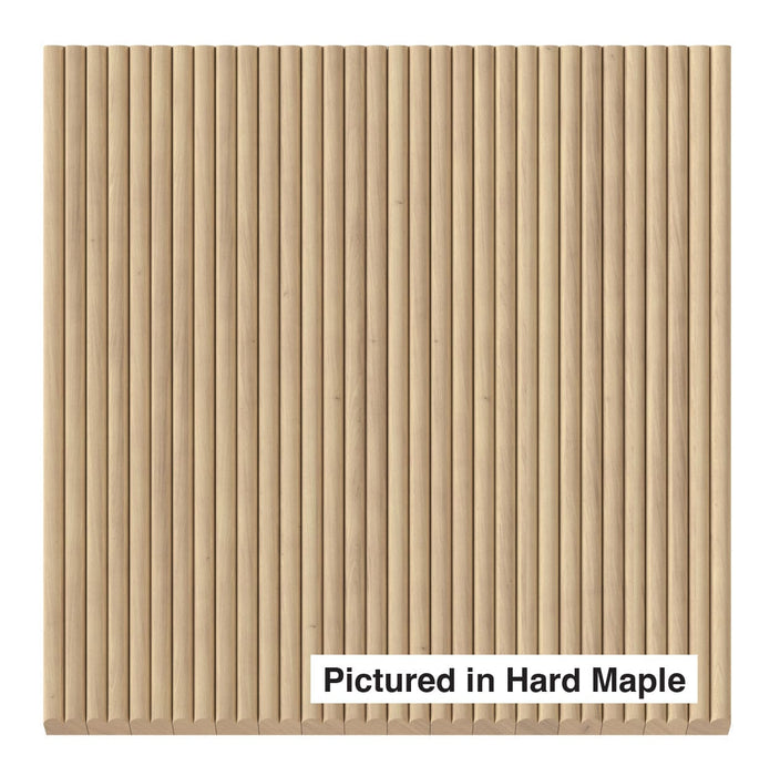 3/8″ Shallow Double Bead Tambour Tambour White River Hardwoods 12"W x 48"L - Flexible Hard Maple