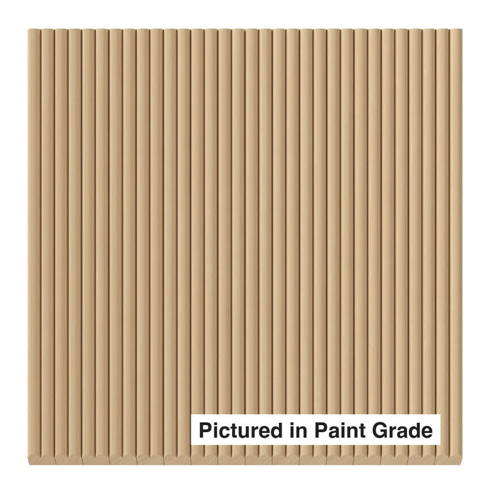 3/8″ Shallow Double Bead Tambour Tambour White River Hardwoods 12"W x 48"L - Flexible Paint Grade