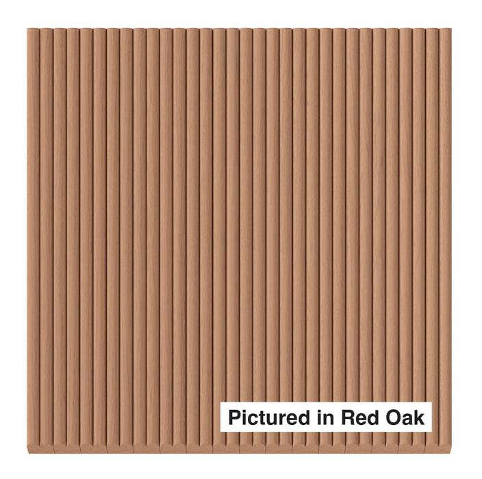 3/8″ Shallow Double Bead Tambour Tambour White River Hardwoods 12"W x 48"L - Flexible Red Oak