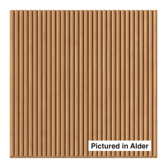 9/32″ Double Bead Flexible Tambour - Thin Tambour White River Hardwoods 24"W x 46"L - Not Flexible - Solid Backing Alder - Only Available in 24"W x 46"L