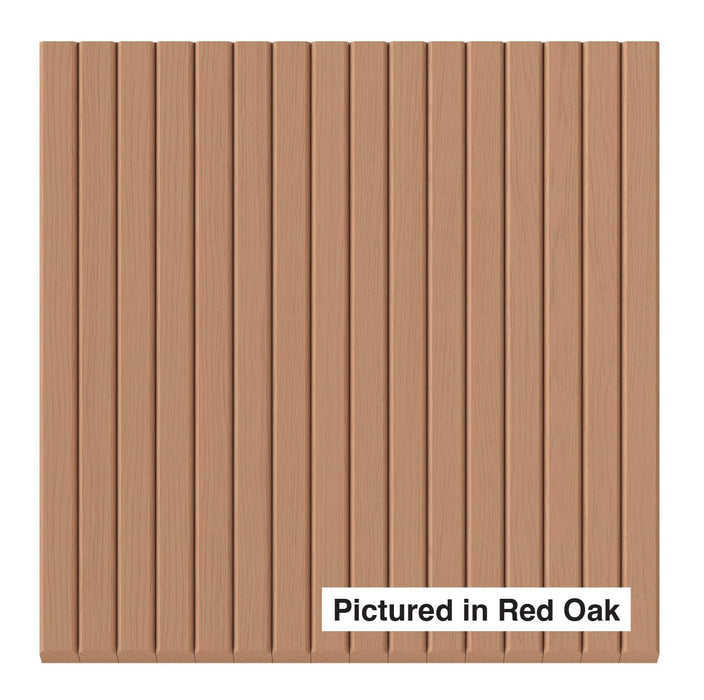 3/4″ Bevel Slat Tambour Tambour White River Hardwoods 12"W x 96"L - Flexible Red Oak