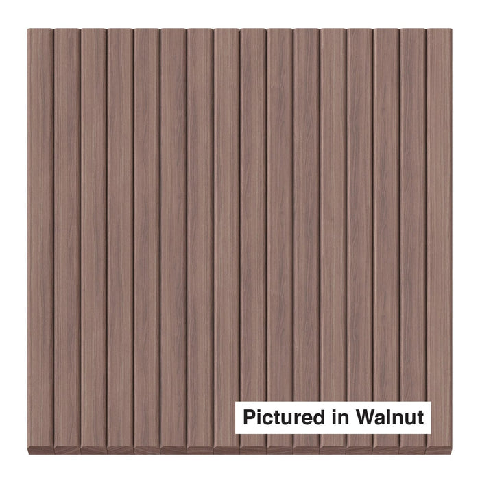 3/4″ Bevel Slat Tambour Tambour White River Hardwoods 12"W x 96"L - Flexible Walnut