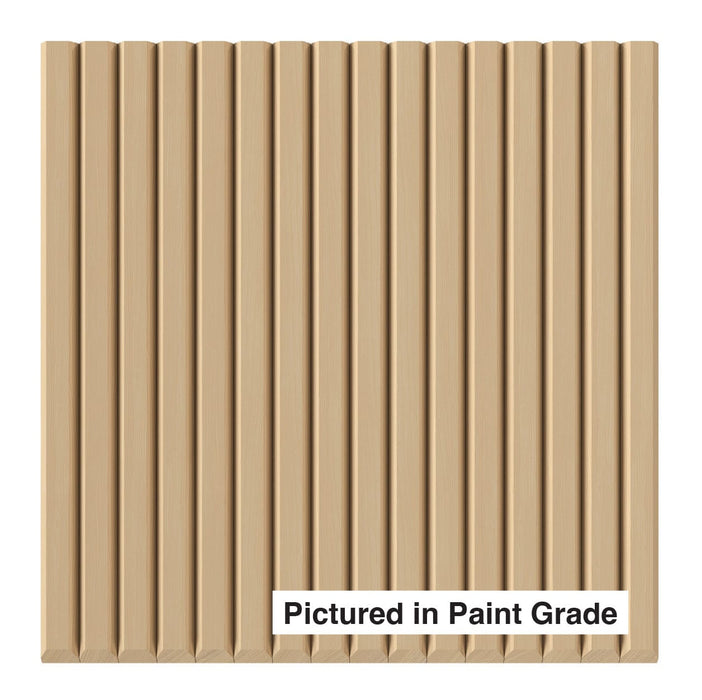 3/4″ Bevel Slat Tambour – Thick Tambour White River Hardwoods 12"W x 48"L - Flexible Poplar ( for paint & stain )