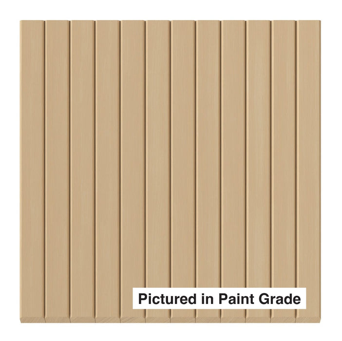1″ Bevel Slat Tambour – Thin Tambour White River Hardwoods 12"W x 48"L - Flexible Paint Grade