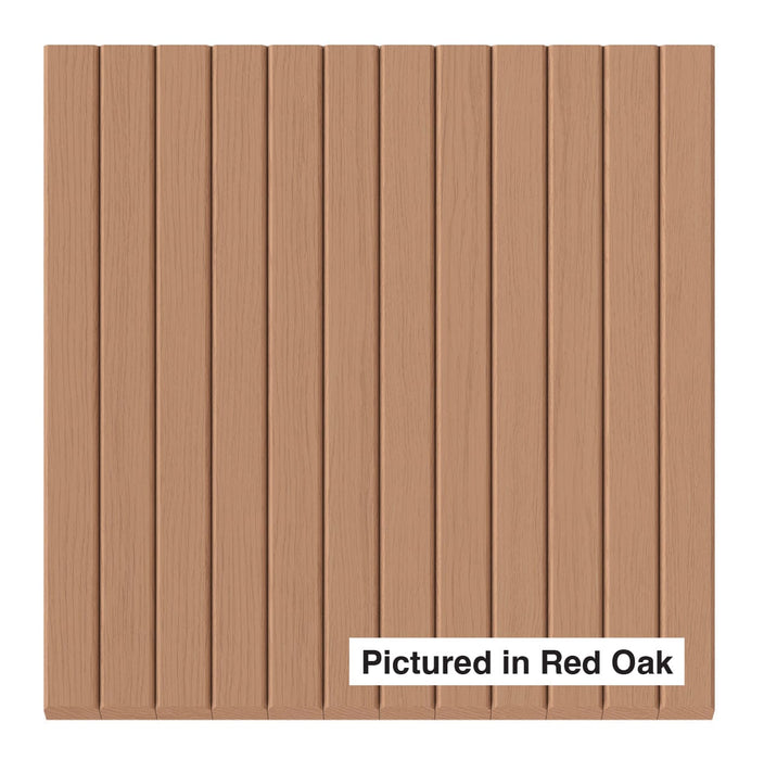 1″ Bevel Slat Tambour – Thin Tambour White River Hardwoods 12"W x 48"L - Flexible Red Oak