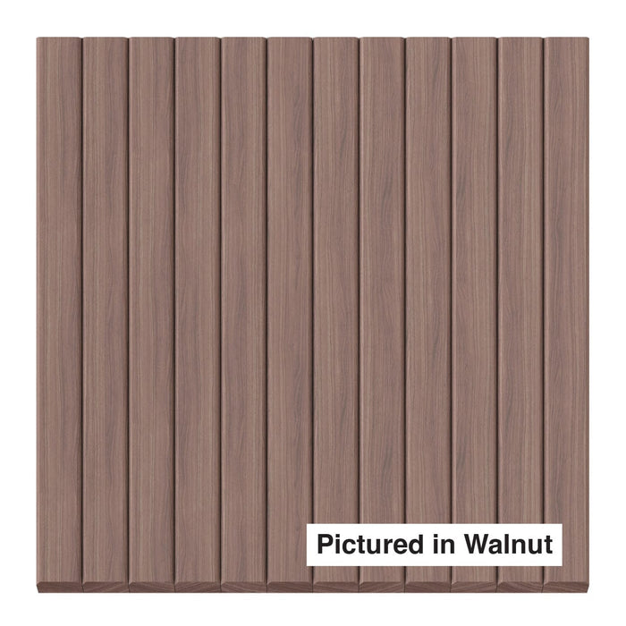 1″ Bevel Slat Tambour – Thin Tambour White River Hardwoods 12"W x 48"L - Flexible Walnut