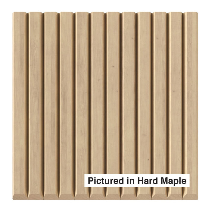 1″ Bevel Slat Tambour Tambour White River Hardwoods 12"W x 48"L - Flexible Hard Maple