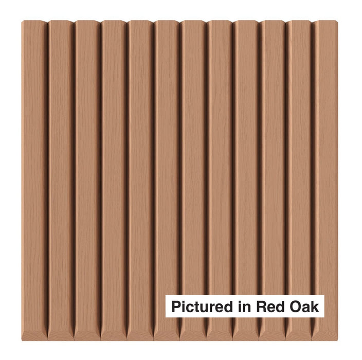 1″ Bevel Slat Tambour Tambour White River Hardwoods 12"W x 48"L - Flexible Red Oak
