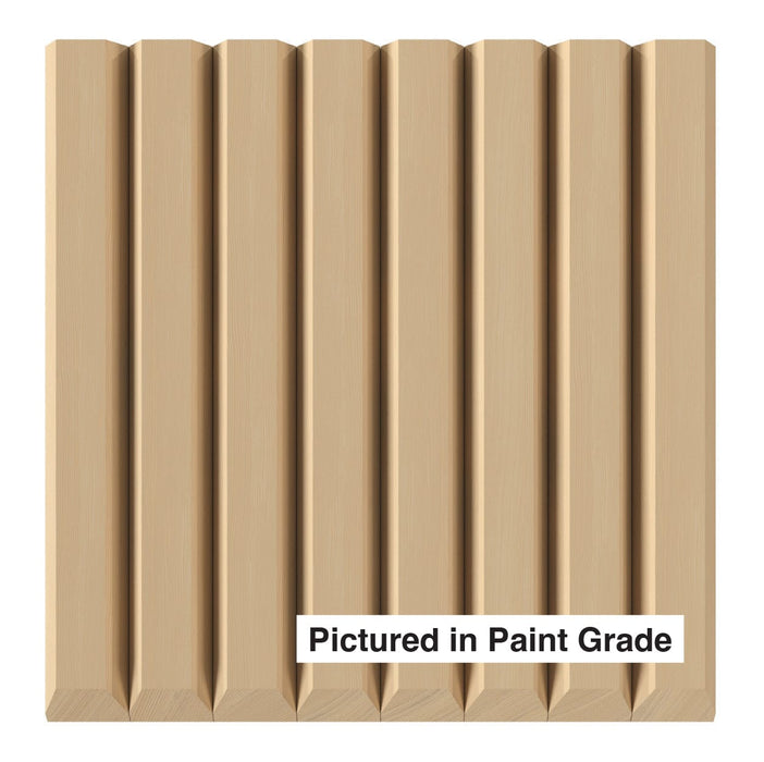 1-1/2″ Bevel Slat Tambour - Thick Tambour White River Hardwoods 12"W x 48"L - Flexible Poplar ( for paint & stain )