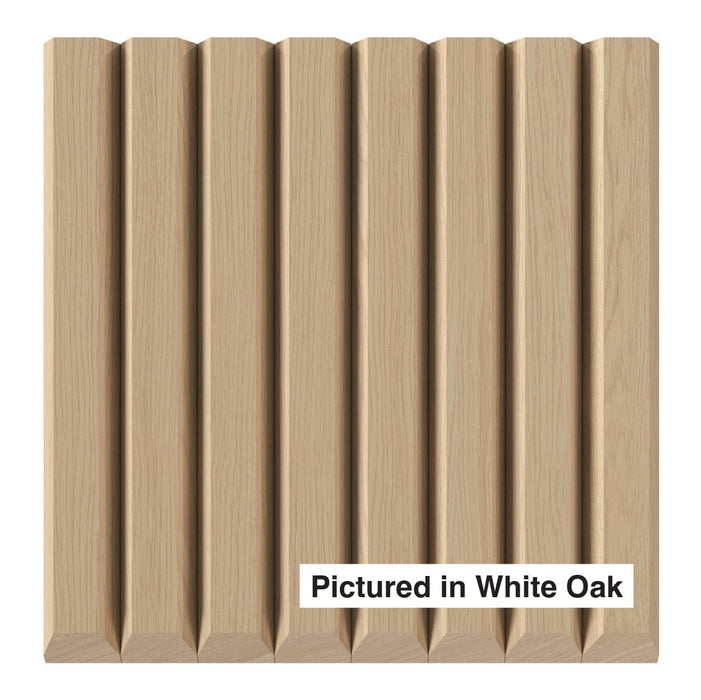 1-1/2″ Bevel Slat Tambour - Thick Tambour White River Hardwoods 12"W x 48"L - Flexible White Oak