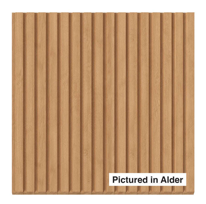 1/2" Square Tambour Tambour White River Hardwoods 24"W x 46"L - Not Flexible - Solid Backing Alder - Only Available in 24"W x 46"L