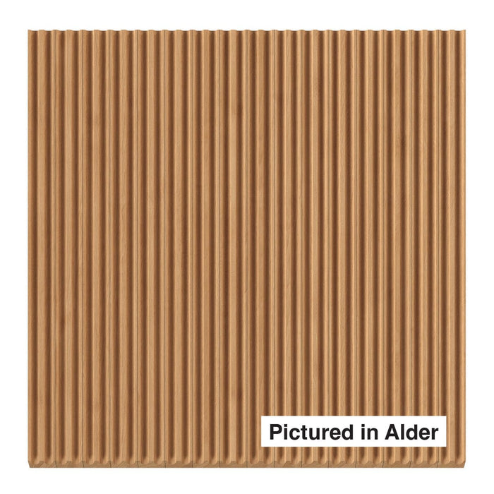 1/4" Double Cove-Cut Flexible Tambour Tambour White River Hardwoods 24"W x 46"L - Not Flexible - Solid Backing Alder - Only Available in 24"W x 46"L