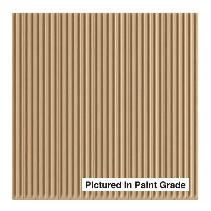 1/4" Double Cove-Cut Flexible Tambour Tambour White River Hardwoods 12"W x 48"L - Flexible Poplar ( for paint & stain )