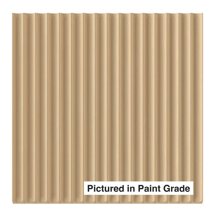 5/8" Cove-Cut Tambour Tambour White River Hardwoods 12"W x 48"L - Flexible Poplar ( for paint & stain )