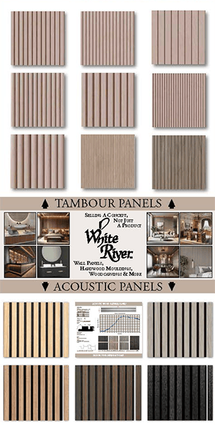 Tambour & Acoustic Wood Panels Display -  All packaged & delivered for just $325! Tambour White River Hardwoods   