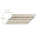 Large Egg & Dart with Large Lambs Tongue Mon Reale, Poplar 13/16" X 7" Cornice Mouldings White River Hardwoods
