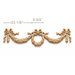 13/16" x 12" x 56" Laurel Wreath and Swag Resin Onlays White River Hardwoods