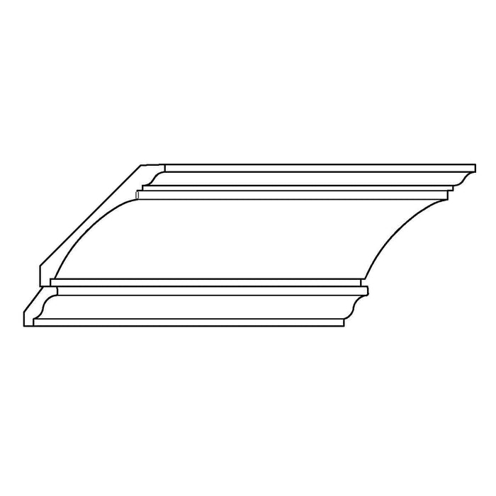 LCD - CO670, CR882, 7 7/8"h x 6 7/8"d LCD Crown Mouldings White River Hardwoods   