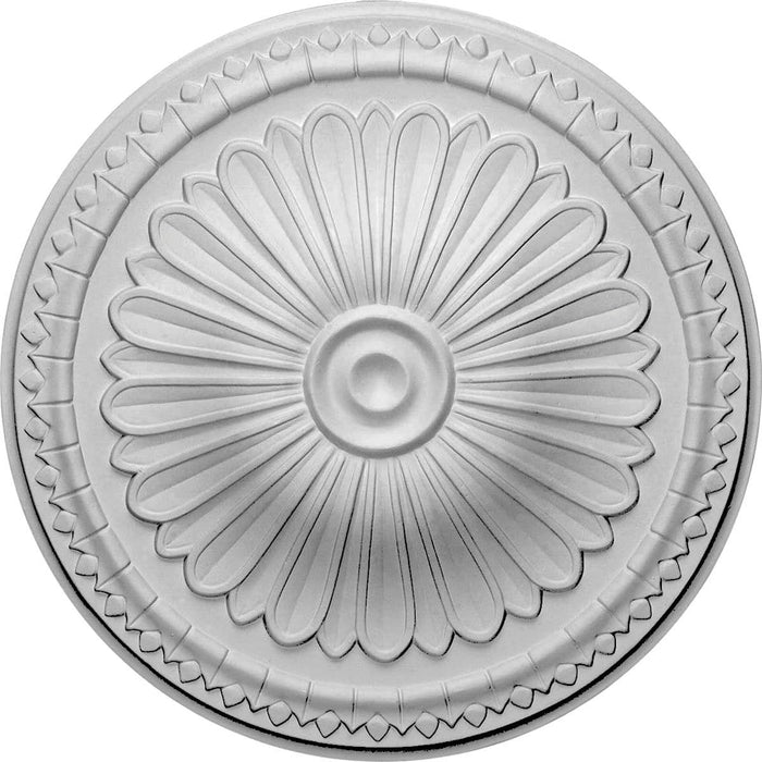 Ceiling Medallion (Fits Canopies up to 3"), 15"OD x 1 3/4"P Medallions - Urethane White River Hardwoods   