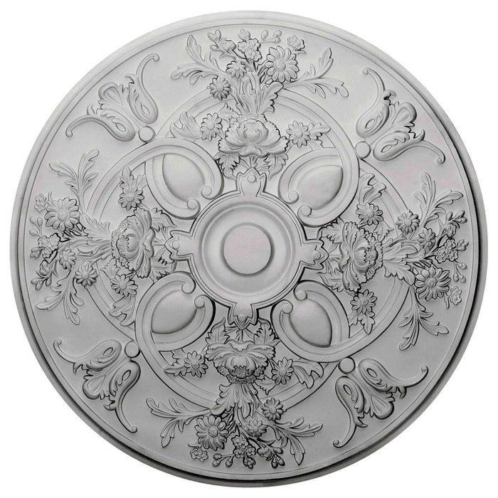 Ceiling Medallion (Fits Canopies up to 6"), 31 1/4"OD x 2 1/4"P Medallions - Urethane White River Hardwoods   