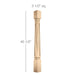 Apex Bar Column Whole, 3 1/2"w x 40 1/2"h x 3 1/2"d Carved Columns Brown Wood, Inc   