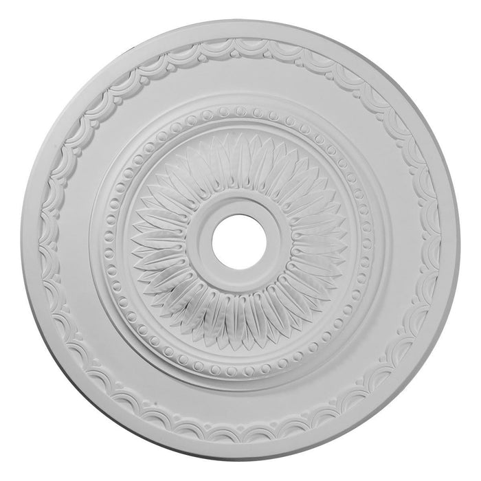 Ceiling Medallion (Fits Canopies up to 5 5/8"), 29 1/2"OD x 3 5/8"ID x 1 5/8"P Medallions - Urethane White River Hardwoods   
