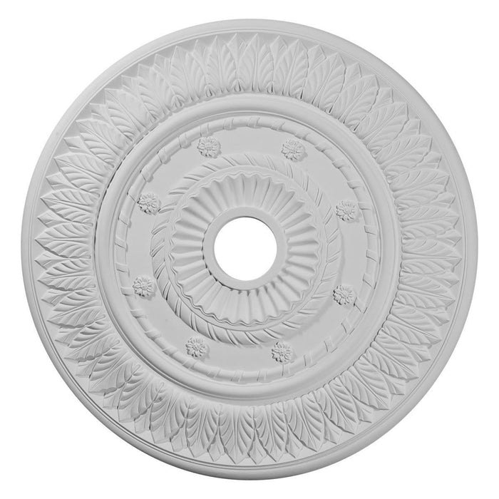 Ceiling Medallion (Fits Canopies up to 3 5/8"), 26 3/4"OD x 3 5/8"ID x 1 1/8"P Medallions - Urethane White River Hardwoods   