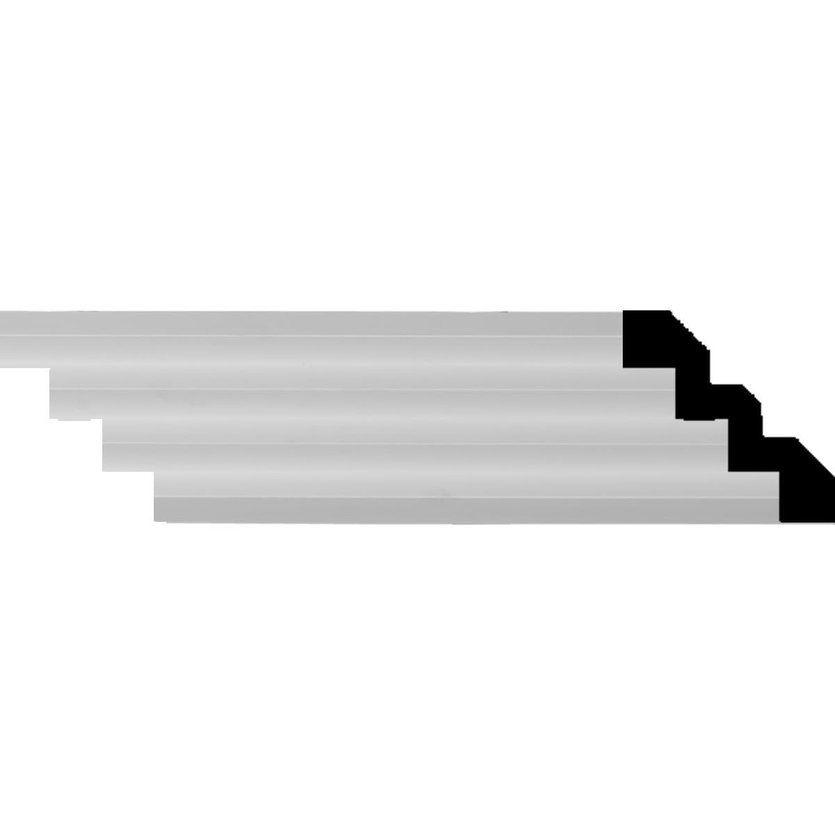 Eris Step Crown Moulding | Urethane | White River Hardwoods — Mouldings.com