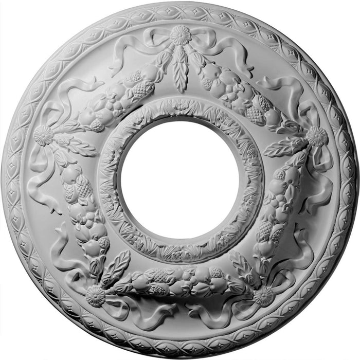 Ceiling Medallion (Fits Canopies up to 7 1/4"), 22 1/8"OD x 7 1/4"ID x 1 3/4"P