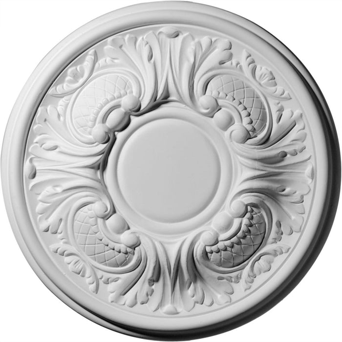 Ceiling Medallion (Fits Canopies up to 3 5/8"), 11 3/4"OD x 1 1/4"P Medallions - Urethane White River Hardwoods   