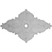 Diamond Ceiling Medallion (Fits Canopies up to 4"), 67 1/4"W x 43 3/8"H x 4"ID x 2"P Medallions - Urethane White River Hardwoods   