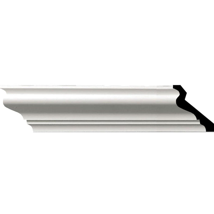 Anthony Smooth Crown Moulding, 2 1/2"H x 2 1/8"P x 3 3/4"F x 94 1/2"L