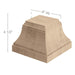 Craftsman Column Base, 6"w x 4 1/2"h x 6"d, For use with 3 Square Columns. Carved Feet Brown Wood, Inc   