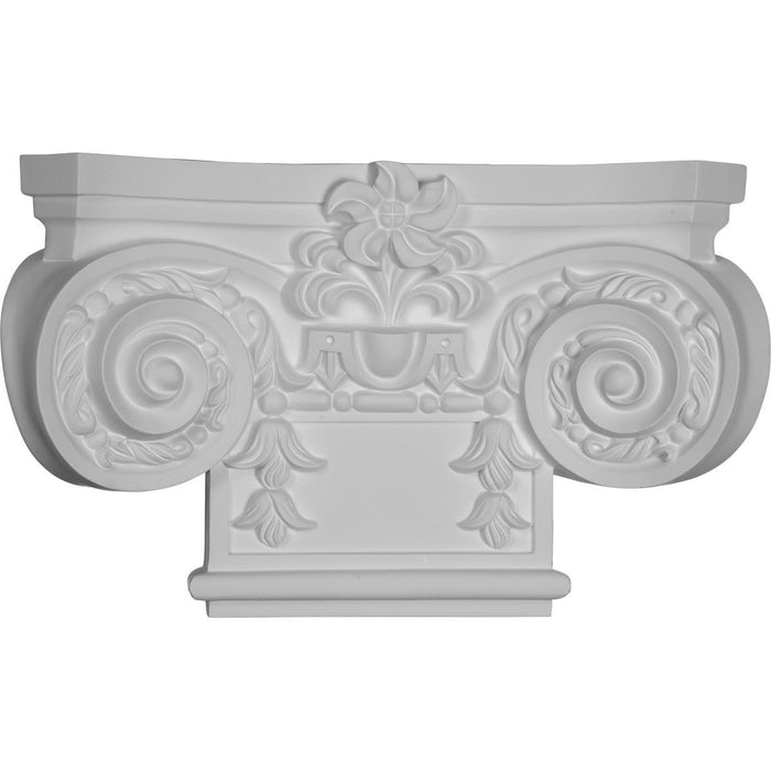Small Empire Capital with Necking (Fits Pilasters up to 7 7/8"W x 7/8"D), 16 7/8"W x 10 1/4"H