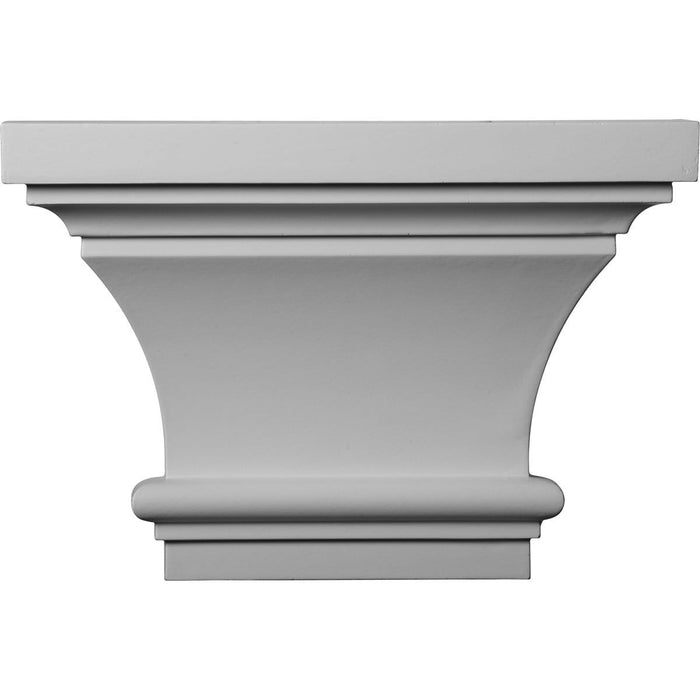 Classic Capital (Fits Pilasters up to 7"W x 1"D), 13"W x 8 7/8"H x 4"P