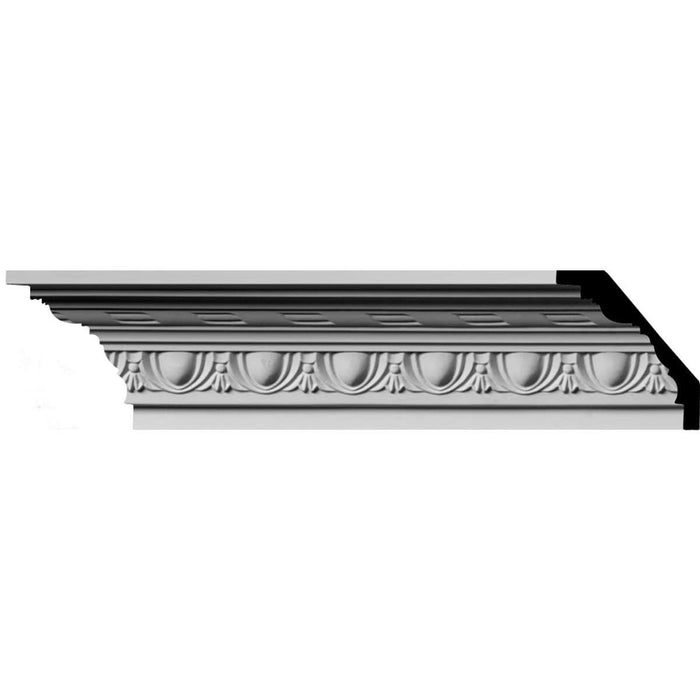 Jackson Egg & Dart with Rope Crown Moulding, 3"H x 3"P x 4 1/4"F x 94 1/2"L Crown Moulding White River Hardwoods   