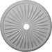 Ceiling Medallion (Fits Canopies up to 5"), 33 1/8"OD x 3 1/2"ID x 1 3/8"P Medallions - Urethane White River Hardwoods   