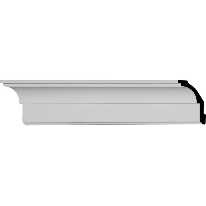 Classic Smooth Crown Moulding, 3 5/8"H x 2 1/2"P x 4 5/8"F x 94 1/2"L