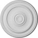 Traditional Ceiling Medallion (For Canopies up to 4 1/2"), 19 3/4"OD x 1 1/2"P Medallions - Urethane White River Hardwoods   