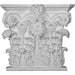Corinthian Capital (Fits Pilasters up to 15 1/8"W x 2 3/4"D), 18 1/2"W x 16 1/2"H x 4 3/4"D Capitals White River Hardwoods   