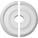 Roped Large Ceiling Medallion, Two Piece (Fits Canopies up to 7 3/4")17 3/8"OD x 3 1/2"ID x 1 1/8"P Medallions - Urethane White River Hardwoods   