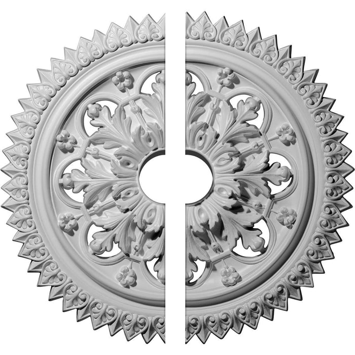 Ceiling Medallion, Two Piece (Fits Canopies up to 3 5/8")21 5/8"OD x 3 1/2"ID x 2 1/2"P