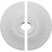 Ceiling Medallion, Two Piece (Fits Canopies up to 5 1/4")23 1/2"OD x 3 1/2"ID x 3 1/2"P Medallions - Urethane White River Hardwoods   