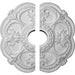 Ceiling Medallion, Two Piece (Fits Canopies up to 3 1/2")18"OD x 3 1/2"ID x 1 1/2"P Medallions - Urethane White River Hardwoods   