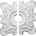 Ceiling Medallion, Two Piece (Fits Canopies up to 6 3/4")18"W x 18"H x 3 1/4"ID x 1 1/2"P Medallions - Urethane White River Hardwoods   