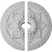 Deluxe Ceiling Medallion, Two Piece (Fits Canopies up to 4")23 5/8"OD x 3"ID x 2"P Medallions - Urethane White River Hardwoods   