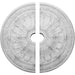 Ceiling Medallion, Two Piece (Fits Canopies up to 3 7/8")30"OD x 3 7/8"ID x 3 1/4"P Medallions - Urethane White River Hardwoods   