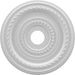 Thermoformed PVC Ceiling Medallion (Fits Canopies up to 5 1/8"), 19"OD x 3 1/2"ID x 1"P Medallions - Urethane White River Hardwoods   