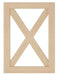 Designs of Distinction, Farmhouse End Panel, 1-1/2" x 25" x 34-1/2" X-Panels Designs of Distinction   