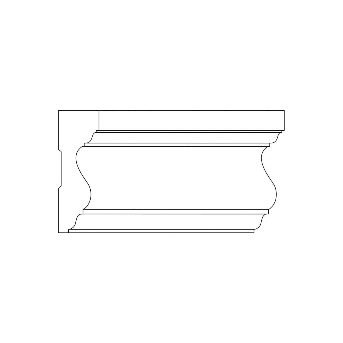 Traditional Casing, 3 1/4''w x 1 1/16''d — Mouldings.com